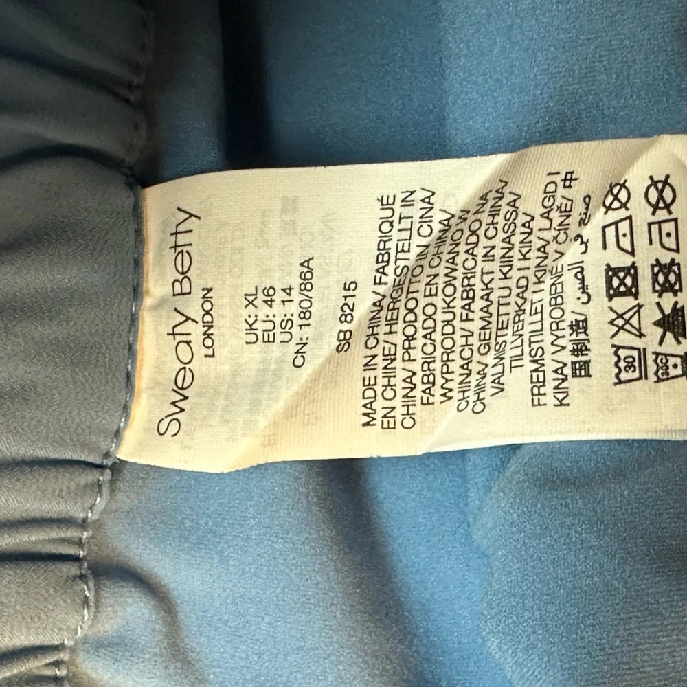 Sweaty Betty Size 14 Shorts Circuit Workout Blue Lined 2